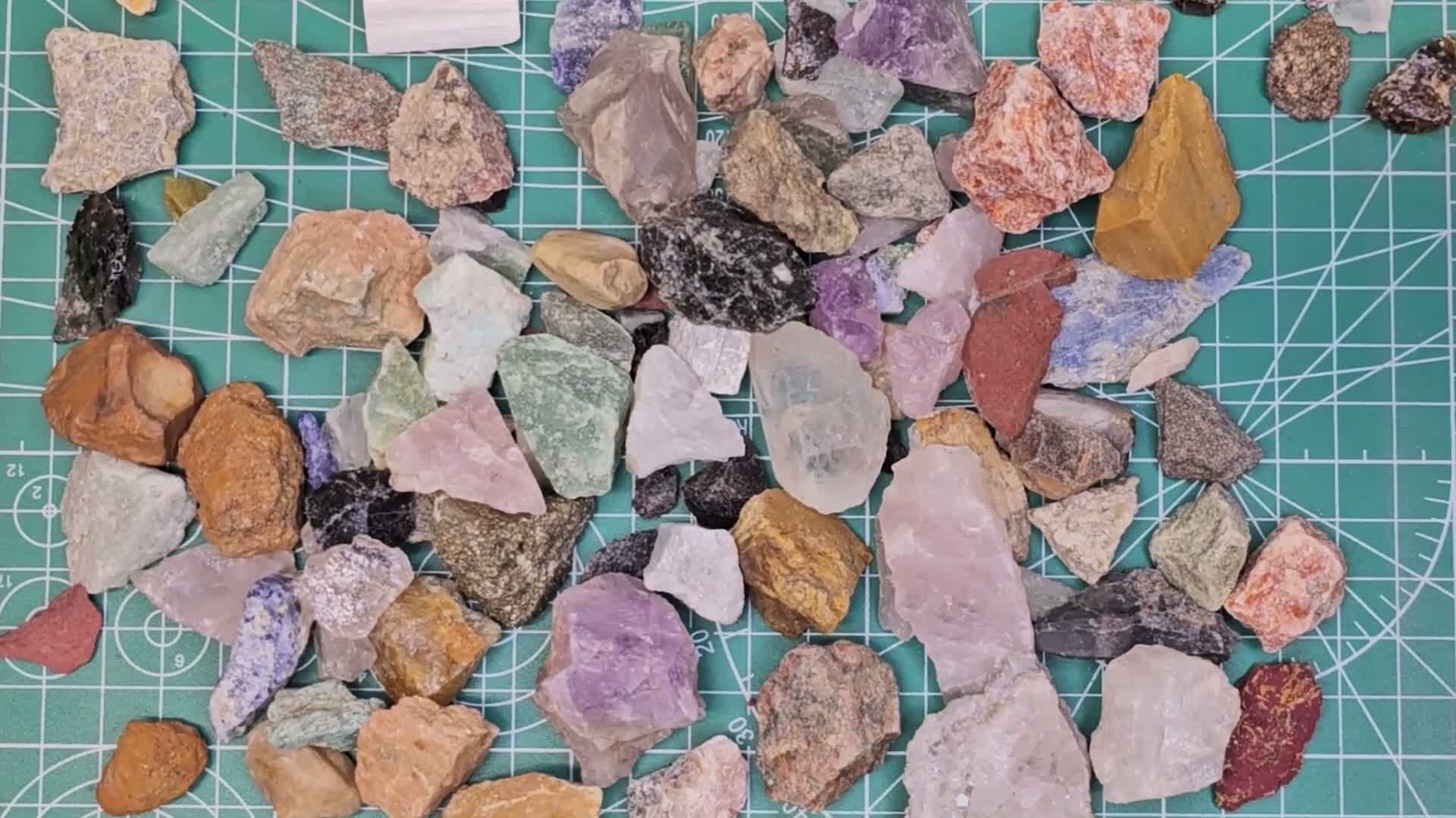 sorting rocks by hardness before tumbling